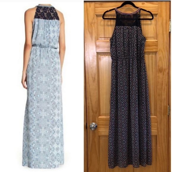 DR2 navy clip dot maxi dress - Picture 11 of 12